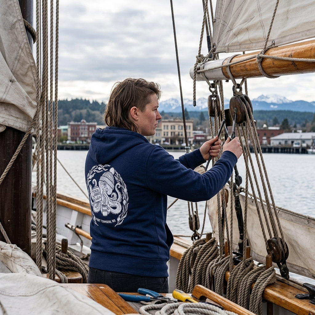 The Octopus Zip-Up Hoodie | Chums: A Shop by the Sea
