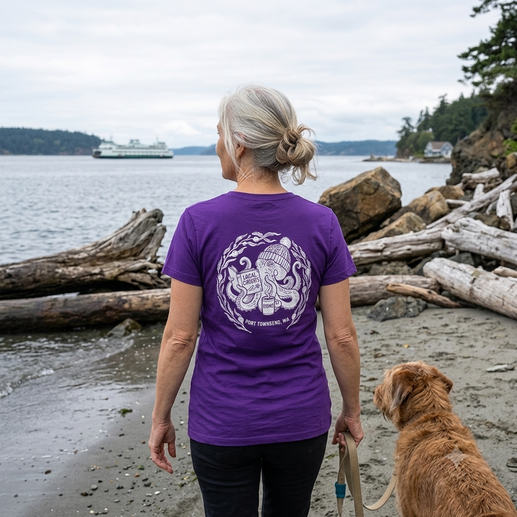Washington Octopus Graphic Tee - Cotton V neck