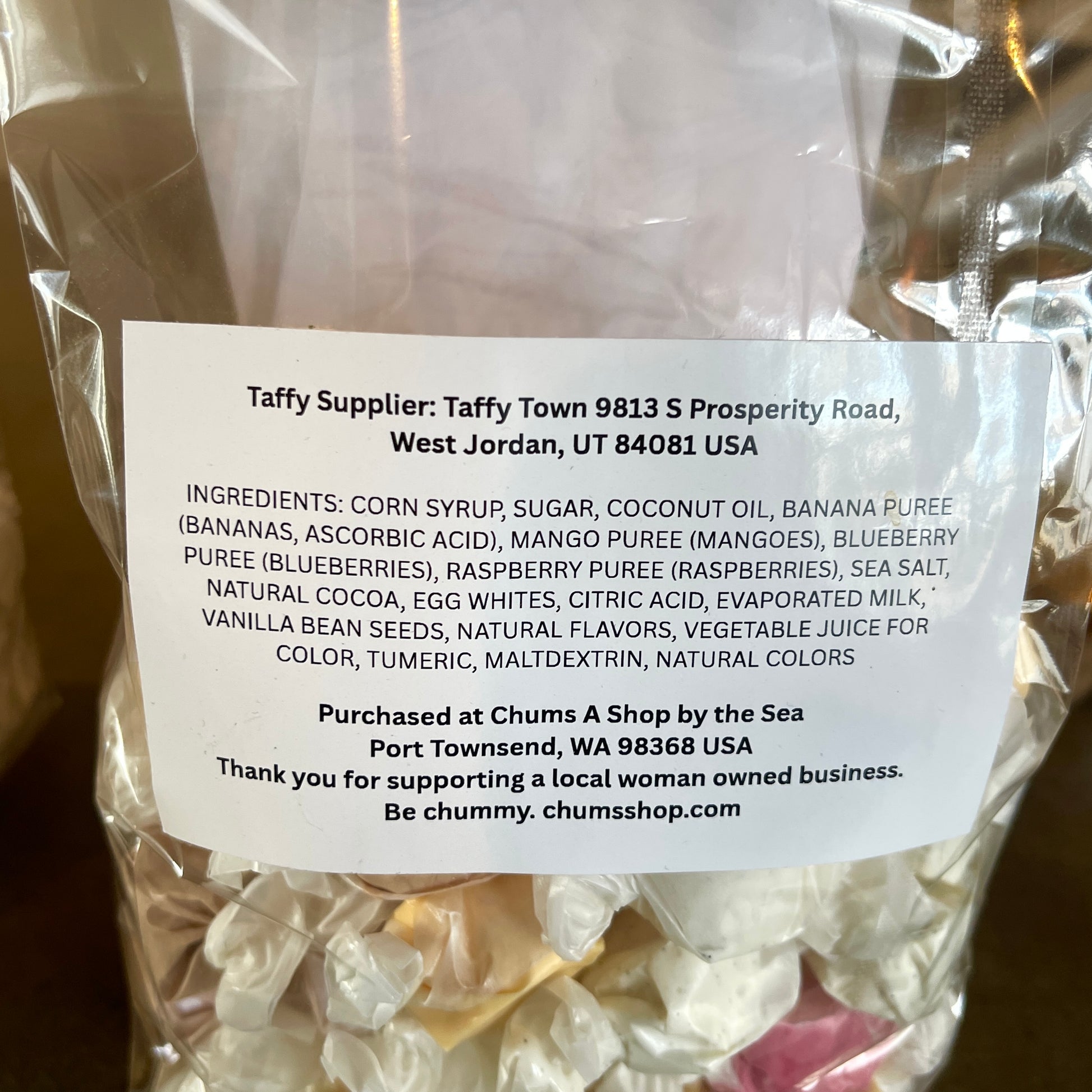 Chums Salt Water Taffy