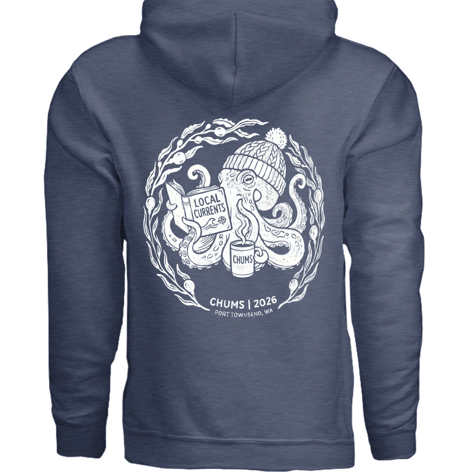 Heather Sport Dark Navy - G185 - BACK