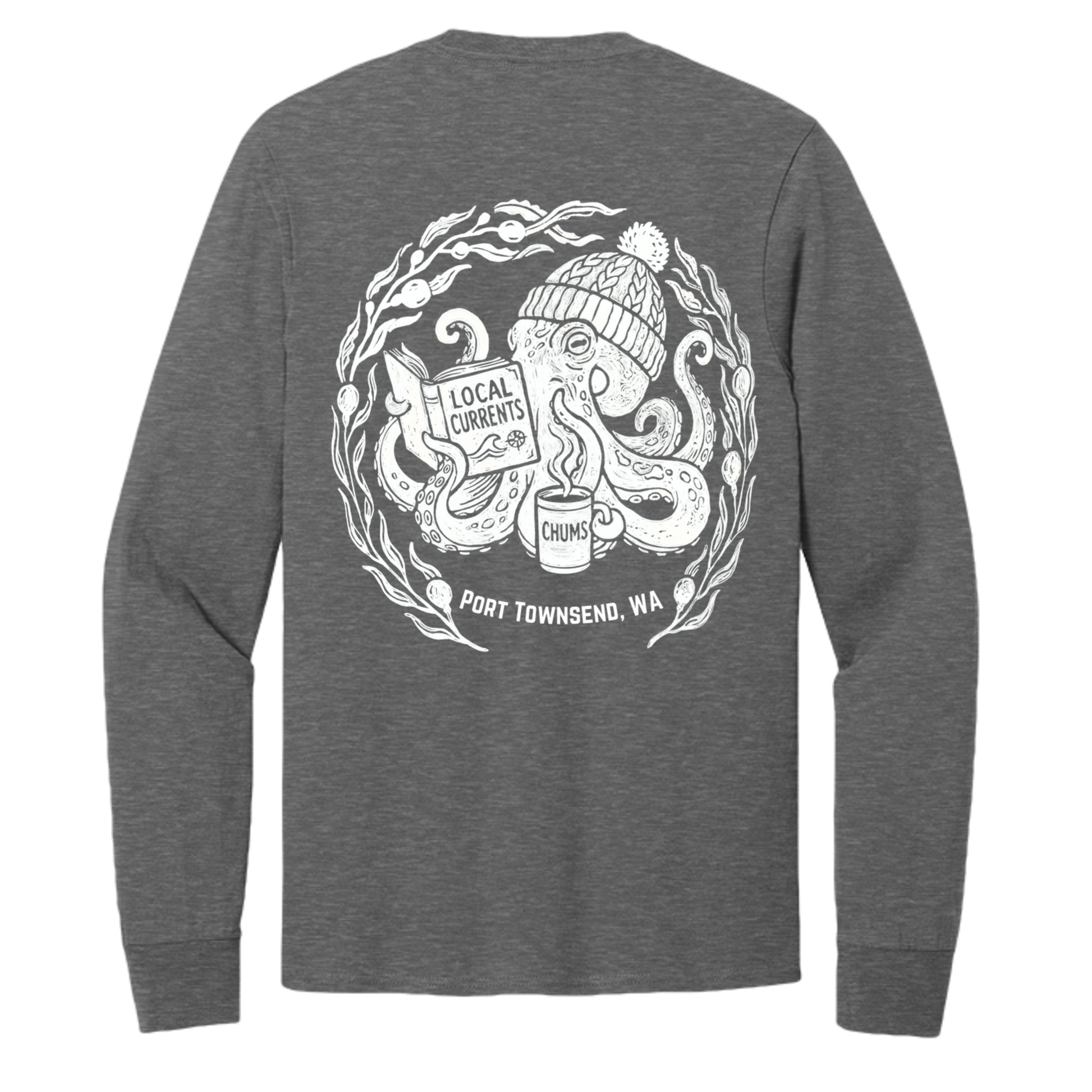 Dark Heather Grey - PC54LS - BACK